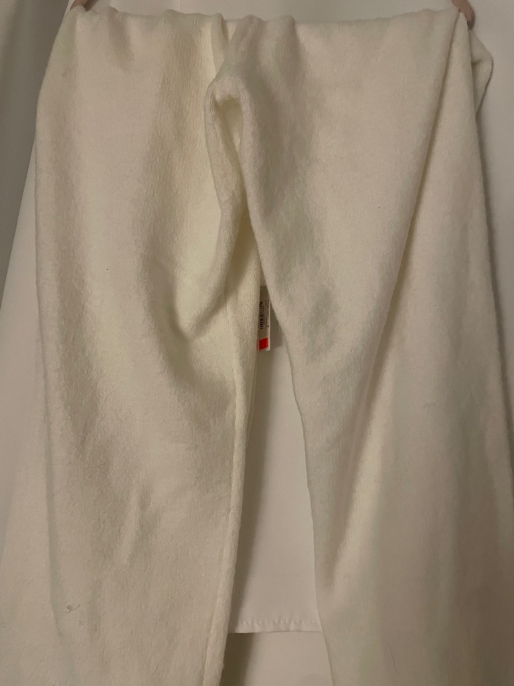 White Cozy Drawstring Lounge Sweatpants - Picture 3 of 4